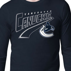 Vancouver Canucks Starter Modern Tailsweep Long Sleeve T-Shirt - Blue - NHL 203500359