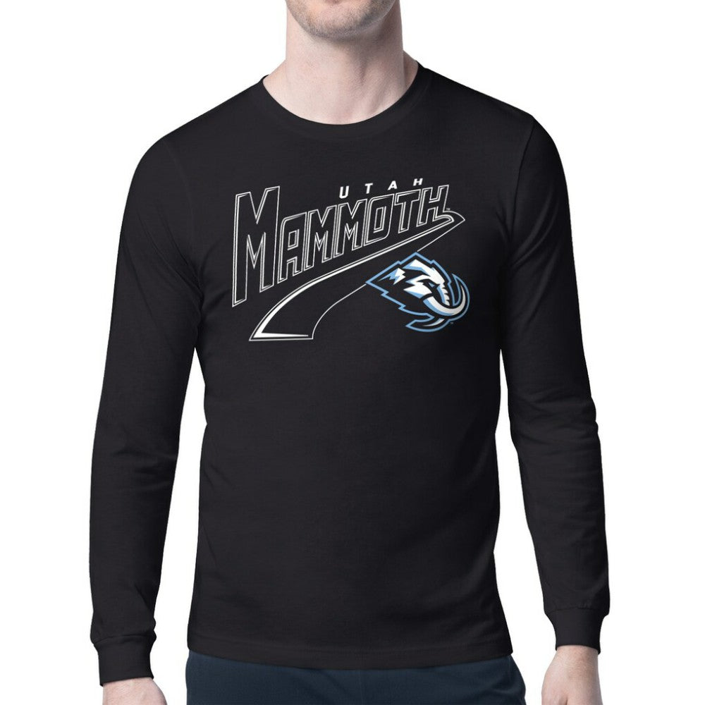 Utah Mammoth Starter Modern Tailsweep Long Sleeve T-Shirt - Black - NHL 203500364