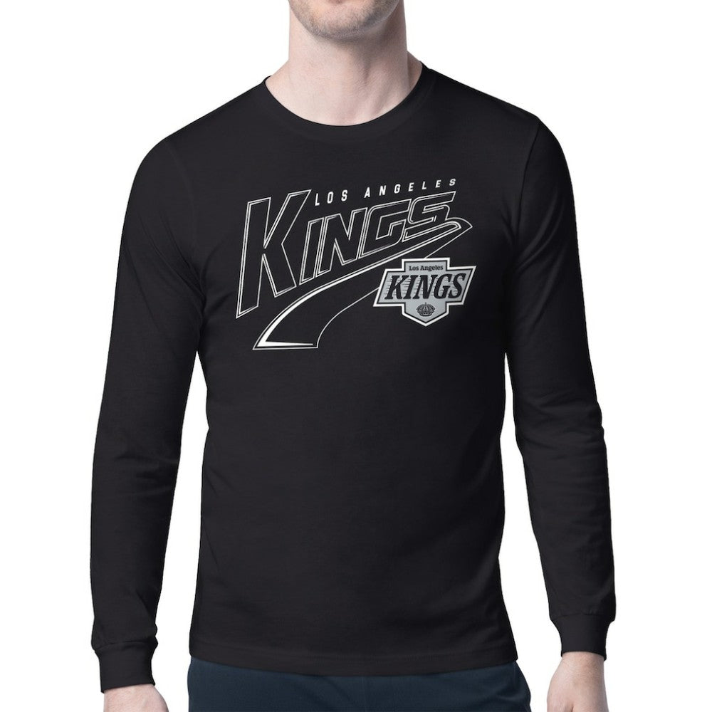 Los Angeles Kings Starter Modern Tailsweep Long Sleeve T-Shirt - Black - NHL 203500365