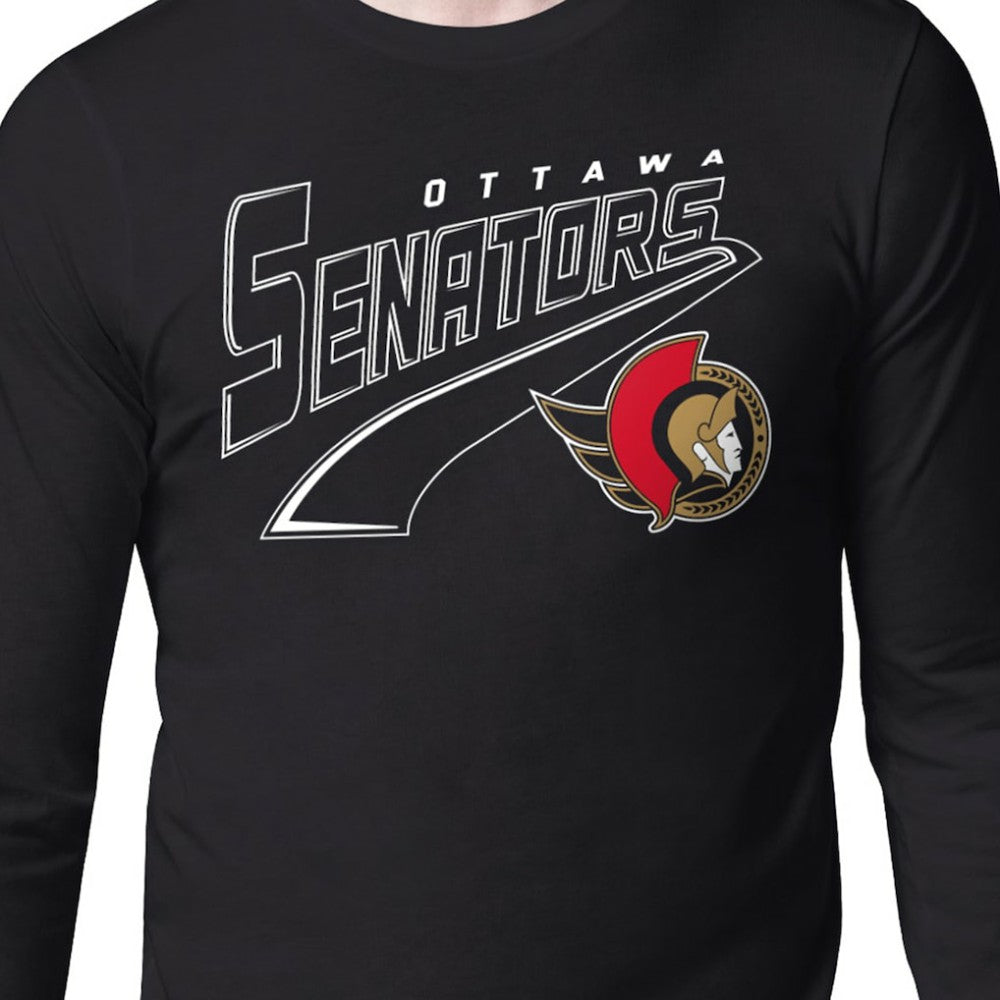 Ottawa Senators Starter Modern Tailsweep Long Sleeve T-Shirt - Black - NHL 203500367