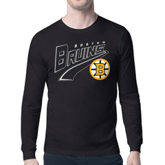 Boston Bruins Starter Modern Tailsweep Long Sleeve T-Shirt - Black - NHL 203500369