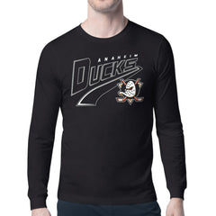 Anaheim Ducks Starter Modern Tailsweep Long Sleeve T-Shirt - Black - NHL 203500370