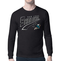 San Jose Sharks Starter Modern Tailsweep Long Sleeve T-Shirt - Black - NHL 203500371