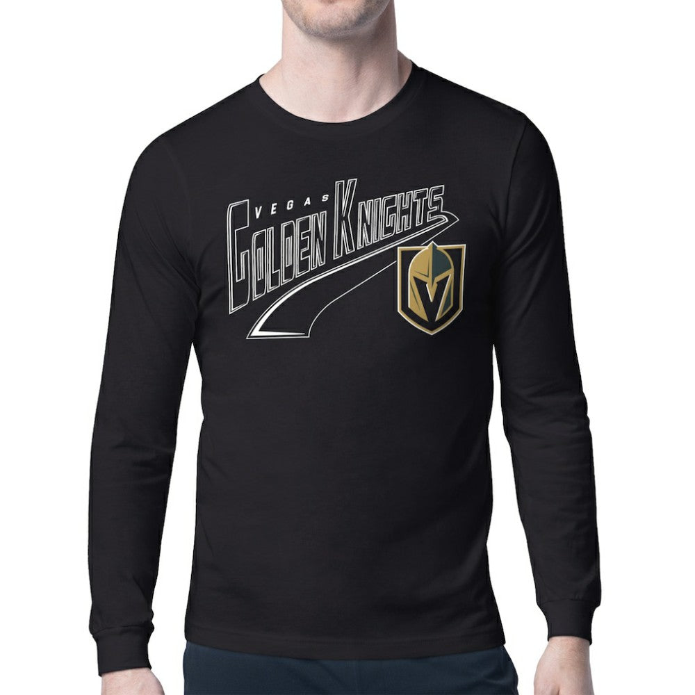 Vegas Golden Knights Starter Modern Tailsweep Long Sleeve T-Shirt - Black - NHL 203500373