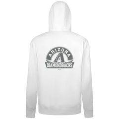 Arizona Diamondbacks Levelwear Podium Chenille Logo Full-Zip Hoodie - White - MLB on Sale