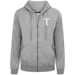 Texas Rangers Levelwear Podium Banner Arch Full-Zip Hoodie - Heather Gray - MLB Online