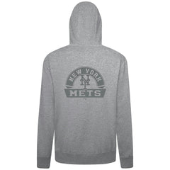 New York Mets Levelwear Podium Banner Arch Full-Zip Hoodie - Heather Gray - MLB Discount