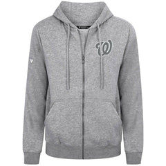 Washington Nationals Levelwear Podium Banner Arch Full-Zip Hoodie - Heather Gray - MLB Online