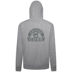 Chicago Cubs Levelwear Podium Banner Arch Full-Zip Hoodie - Heather Gray - MLB Online