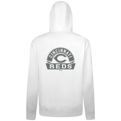 Cincinnati Reds Levelwear Podium Banner Arch Full-Zip Hoodie - White - MLB Sale
