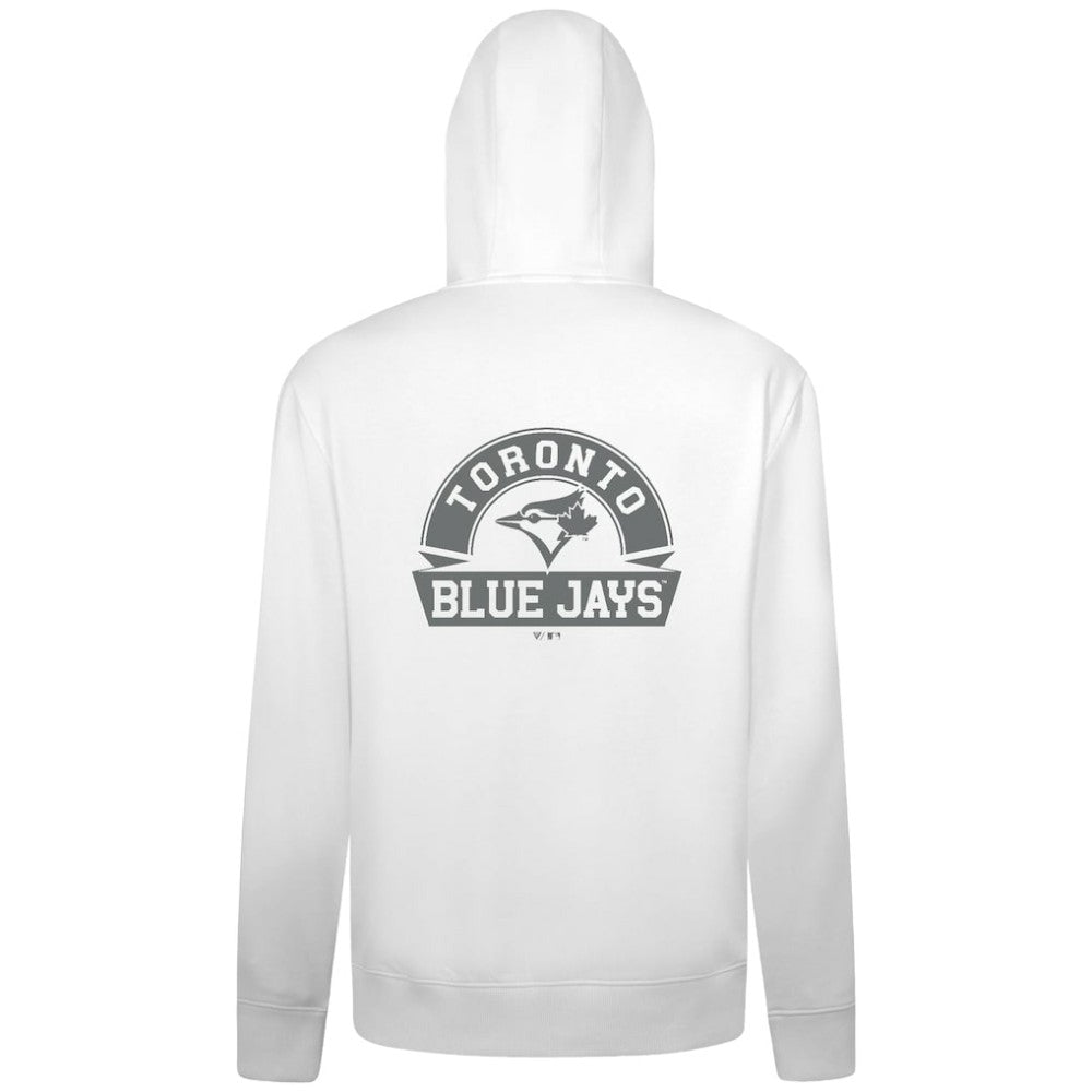 Toronto Blue Jays Levelwear Podium Banner Arch Full-Zip Hoodie - White - MLB Online