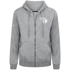 Cleveland Guardians Levelwear Podium Banner Arch Full-Zip Hoodie - Heather Gray - MLB Lifestyle