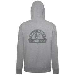 Baltimore Orioles Levelwear Podium Banner Arch Full-Zip Hoodie - Heather Gray - MLB Discount