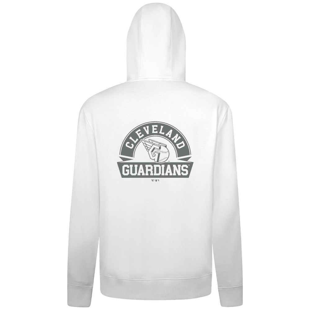 Cleveland Guardians Levelwear Podium Banner Arch Full-Zip Hoodie - White - MLB on Sale
