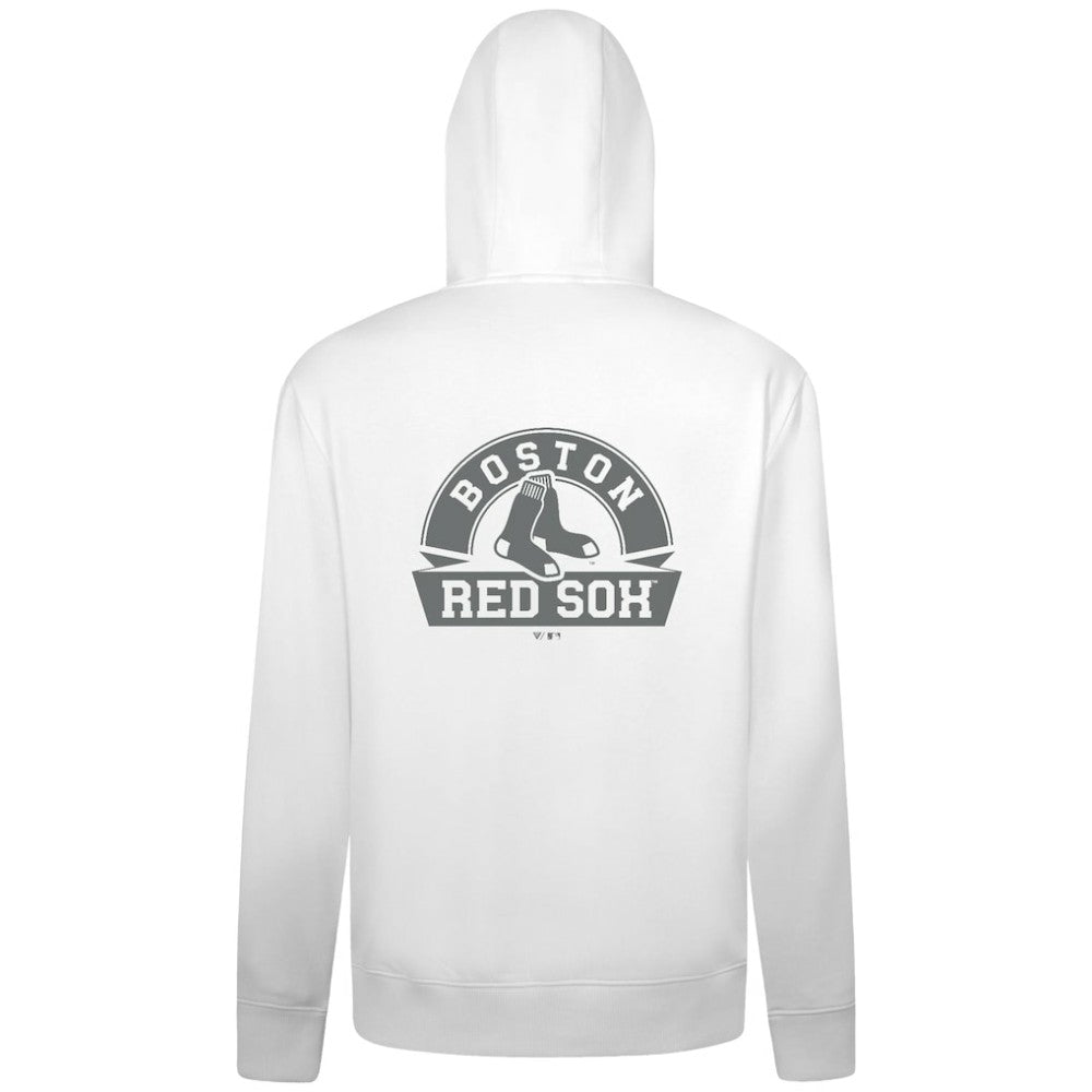 Boston Red Sox Levelwear Podium Banner Arch Full-Zip Hoodie - White - MLB on Sale