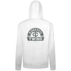 Minnesota Twins Levelwear Podium Banner Arch Full-Zip Hoodie - White - MLB Online