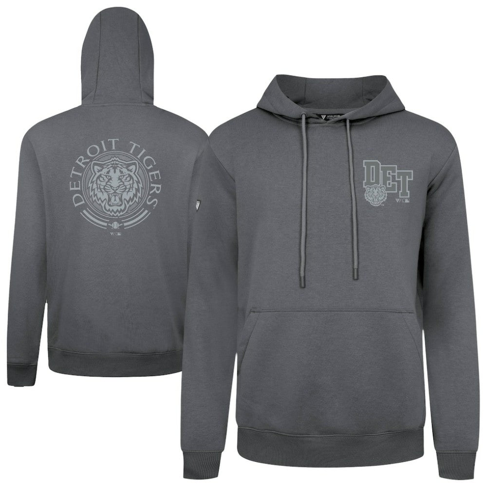 Detroit Tigers Levelwear Podium Valiant Hoodie - Gray - MLB Sale