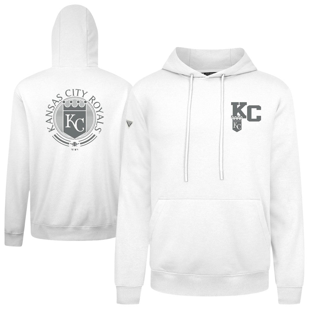 Kansas City Royals Levelwear Podium Valiant Hoodie - White - MLB on Sale