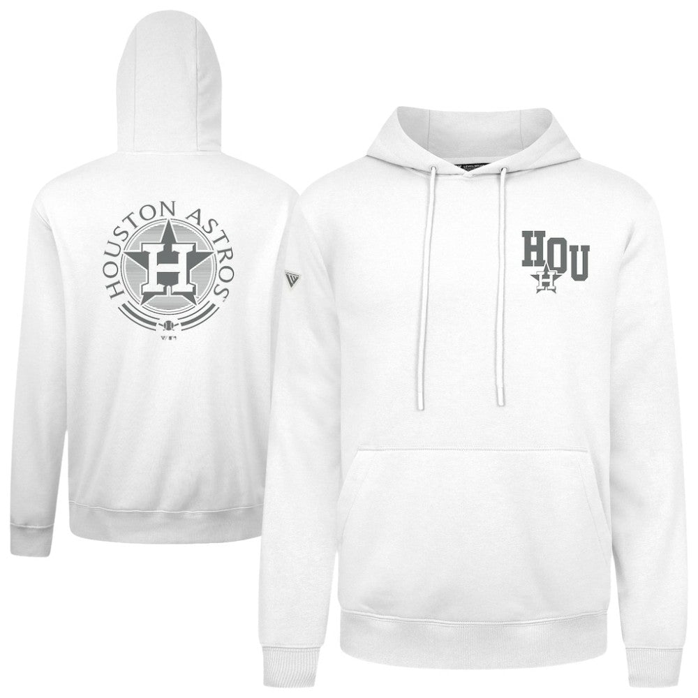 Houston Astros Levelwear Podium Valiant Hoodie - White - MLB Discount
