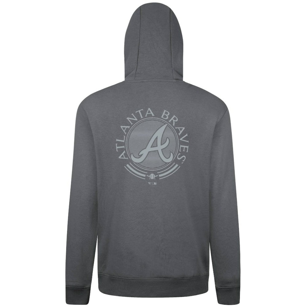 Atlanta Braves Levelwear Podium Valiant Hoodie - Gray - MLB Sale