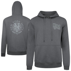 New York Mets Levelwear Podium Valiant Hoodie - Gray - MLB Discount