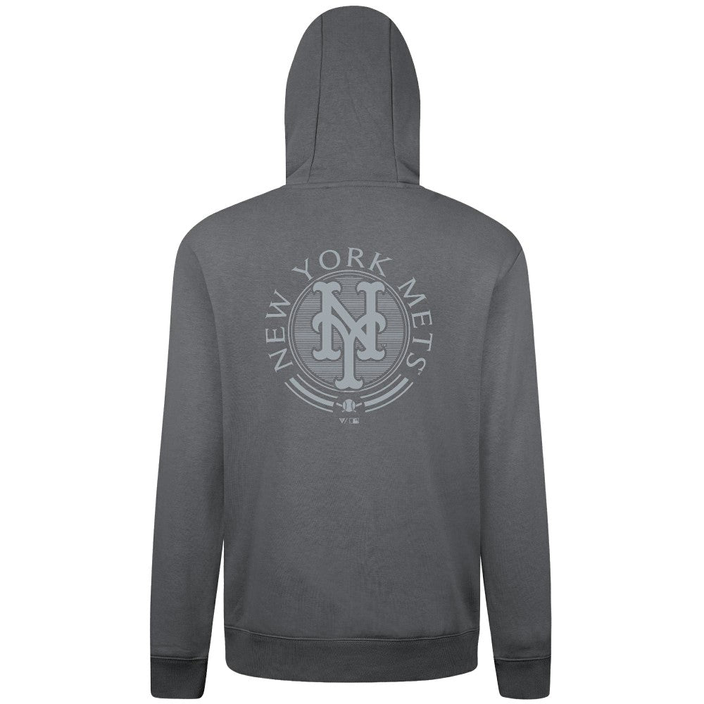 New York Mets Levelwear Podium Valiant Hoodie - Gray - MLB Discount