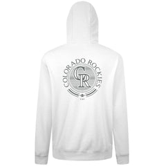 Colorado Rockies Levelwear Podium Valiant Hoodie - White - MLB Lifestyle