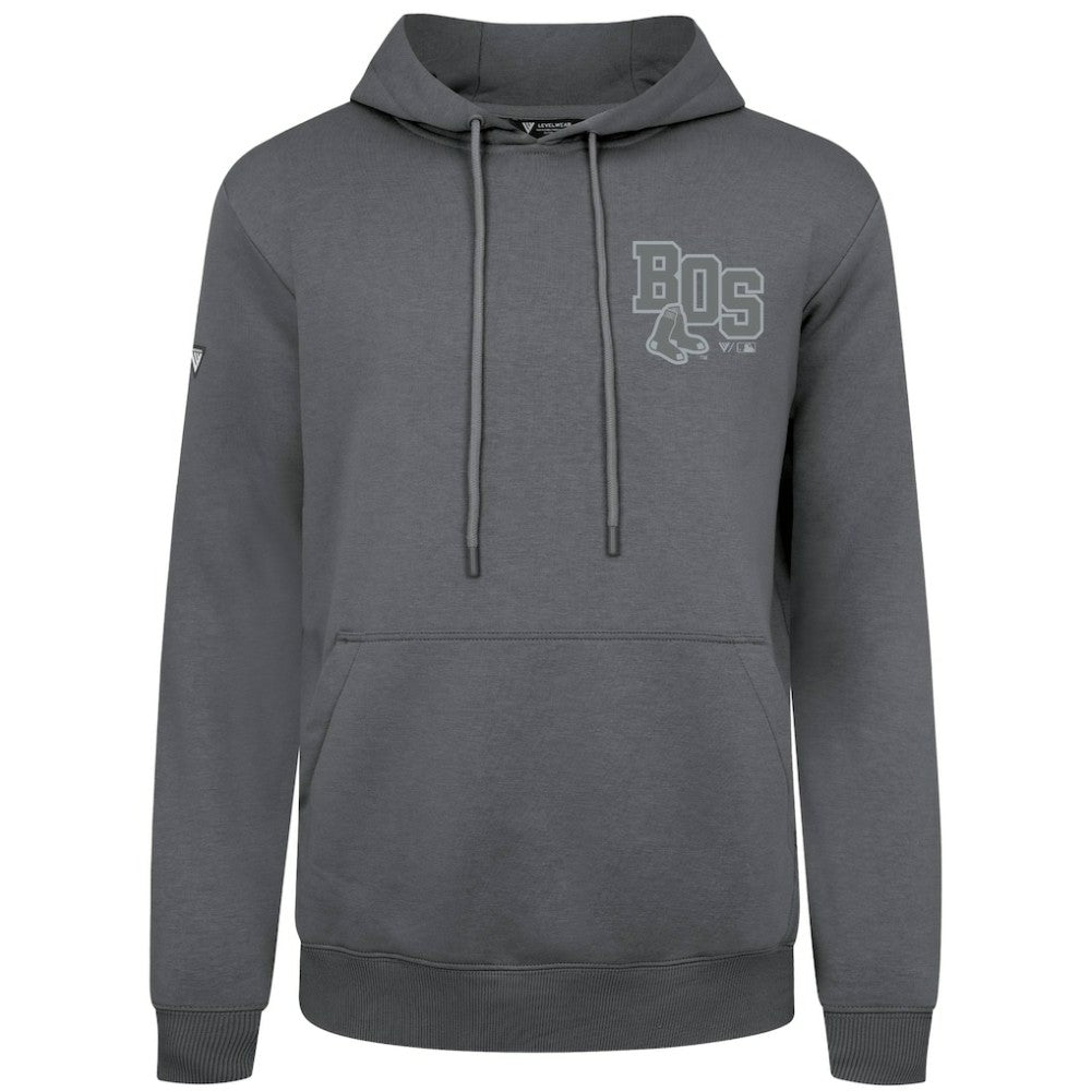 Boston Red Sox Levelwear Podium Grain Hoodie - Gray - MLB Lifestyle