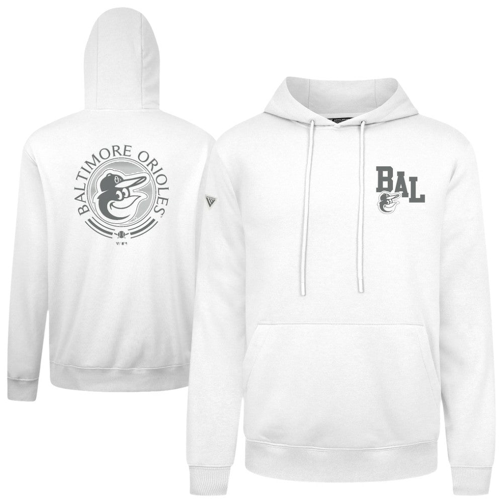 Baltimore Orioles Levelwear Podium Grain Hoodie - White - MLB Sale