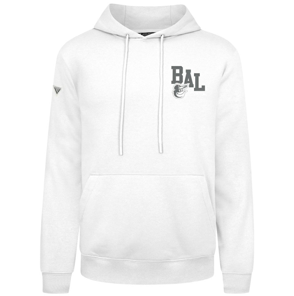 Baltimore Orioles Levelwear Podium Grain Hoodie - White - MLB Sale