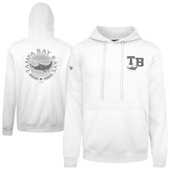 Tampa Bay Rays Levelwear Podium Grain Hoodie - White - MLB Lifestyle