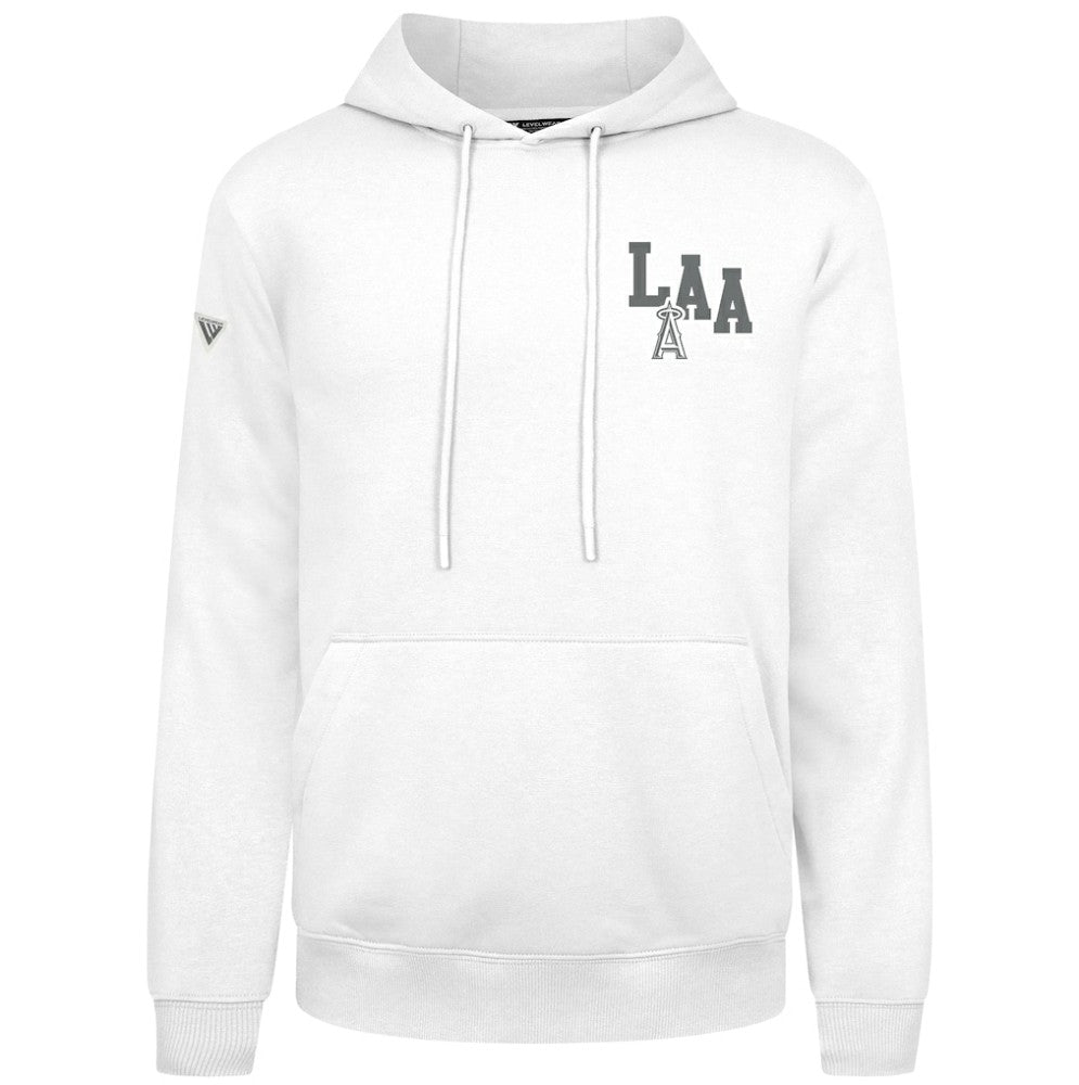 Los Angeles Angels Levelwear Podium Grain Hoodie - White - MLB on Sale