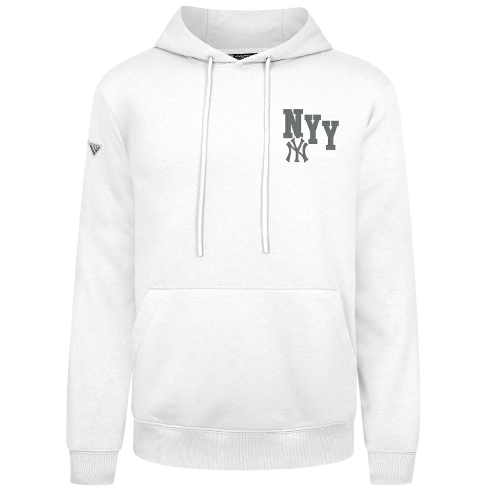New York Yankees Levelwear Podium Grain Hoodie - White - MLB Online