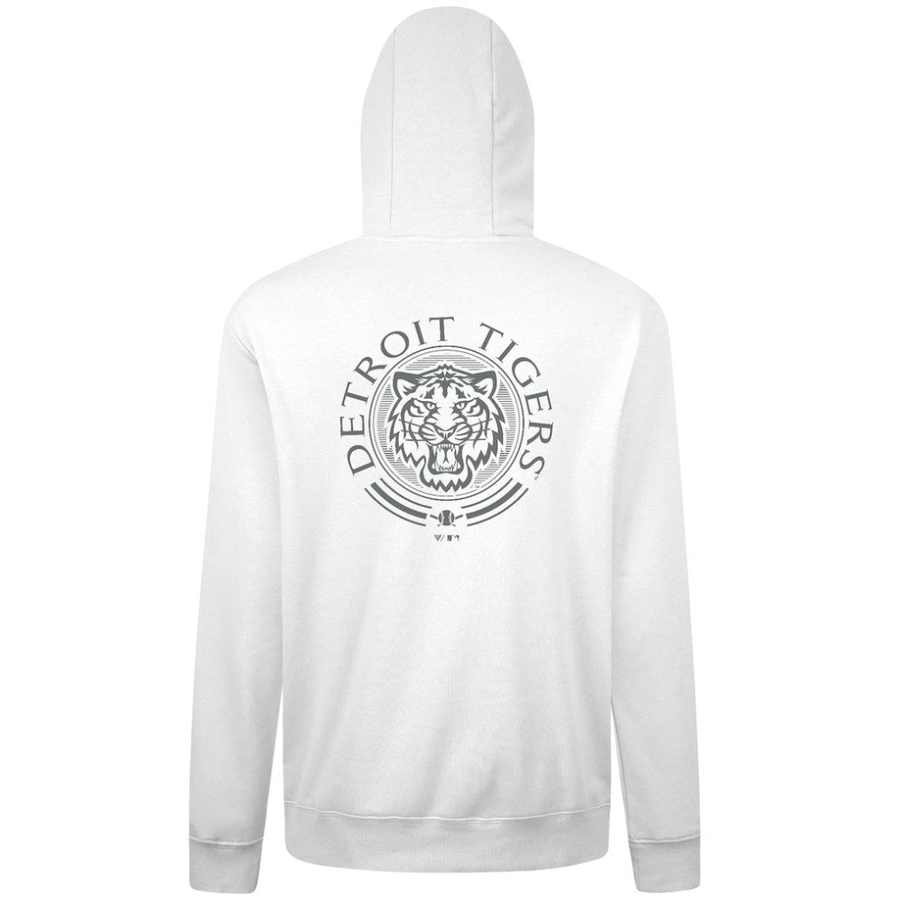 Detroit Tigers Levelwear Podium Grain Hoodie - White - MLB Discount