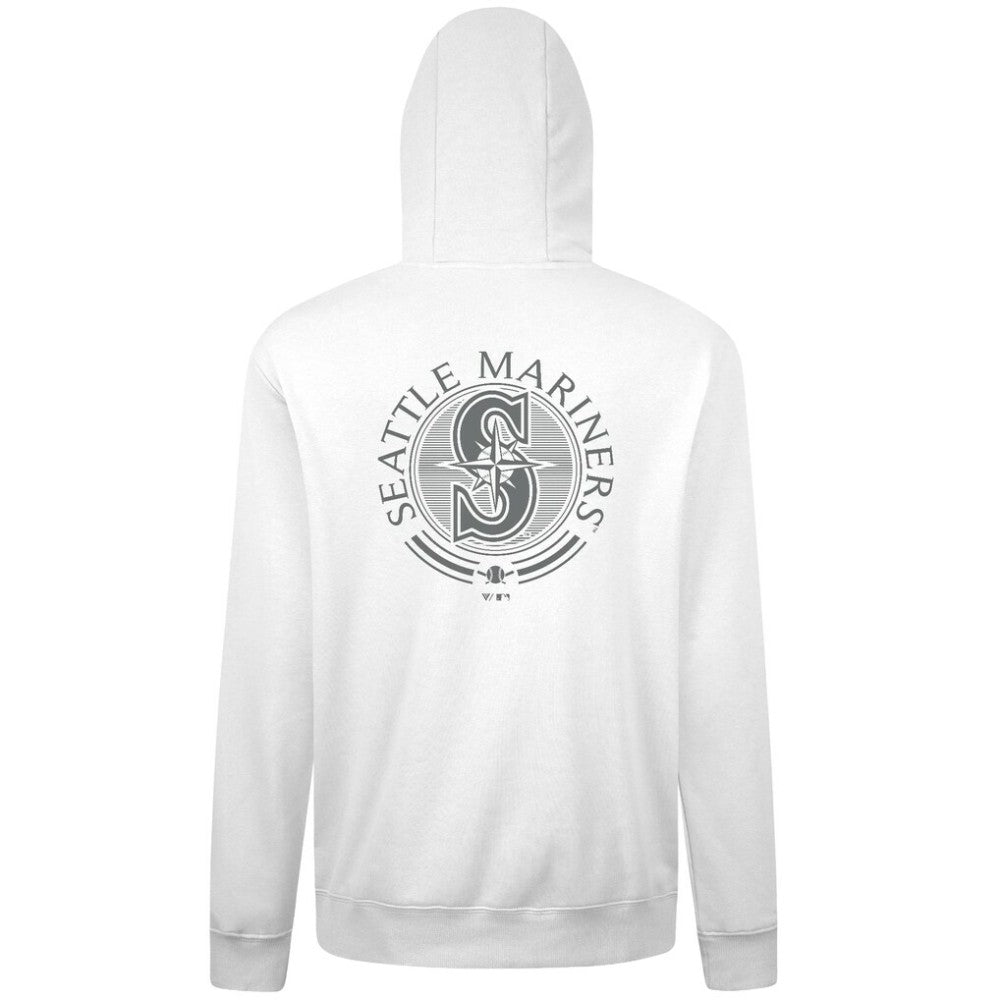 Seattle Mariners Levelwear Podium Grain Hoodie - White - MLB on Sale