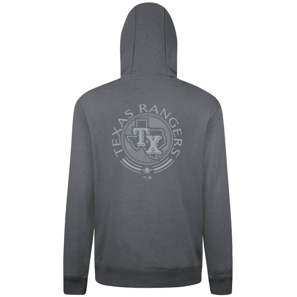 Texas Rangers Levelwear Podium Grain Hoodie - Gray - MLB Lifestyle