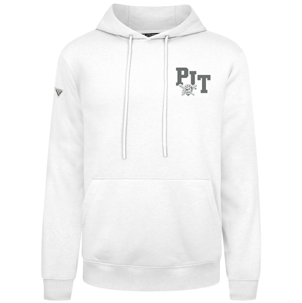 Pittsburgh Pirates Levelwear Podium Grain Hoodie - White - MLB Sale