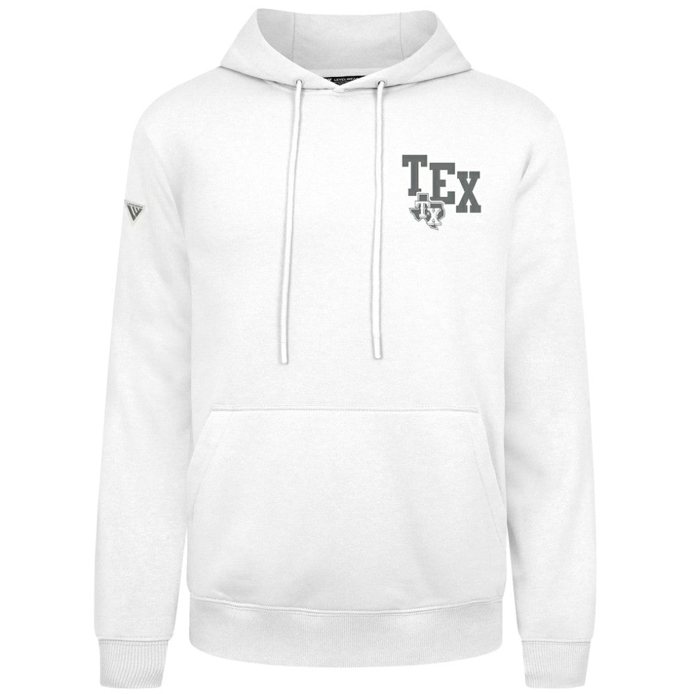 Texas Rangers Levelwear Podium Grain Hoodie - White - MLB on Sale