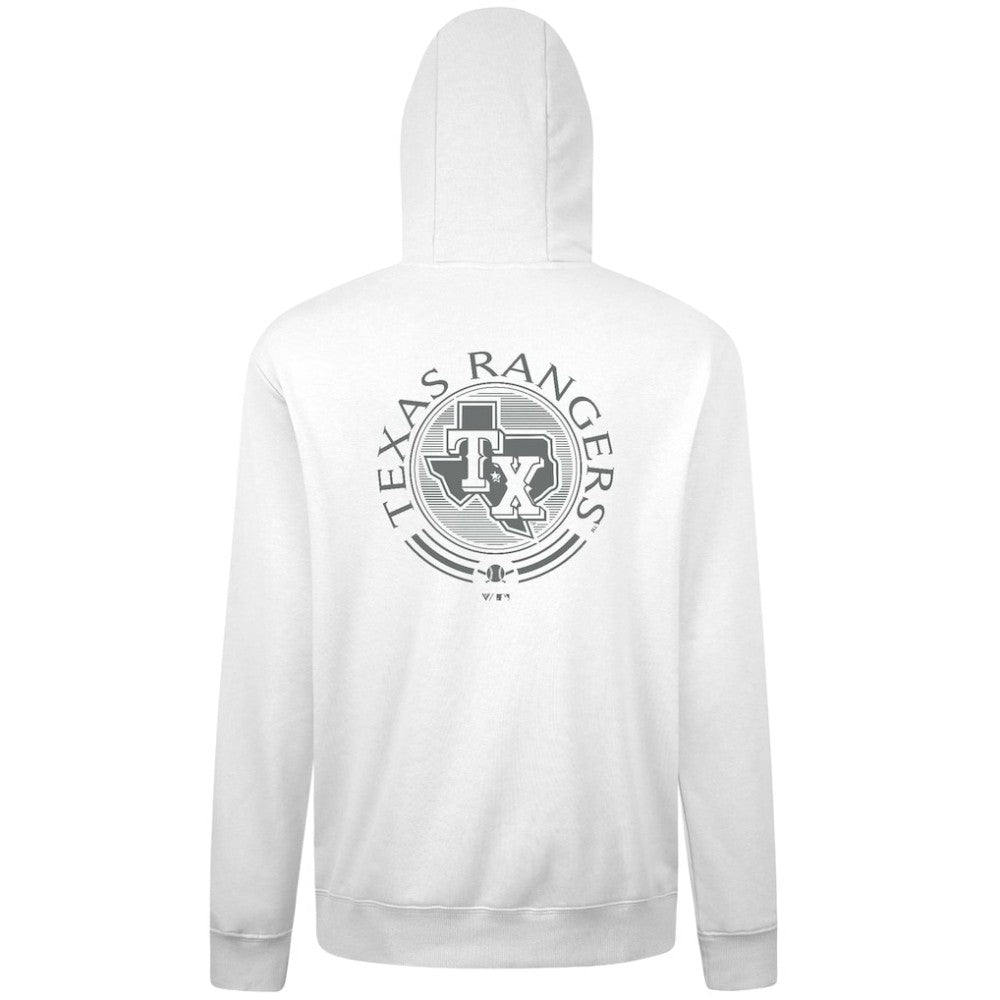 Texas Rangers Levelwear Podium Grain Hoodie - White - MLB on Sale