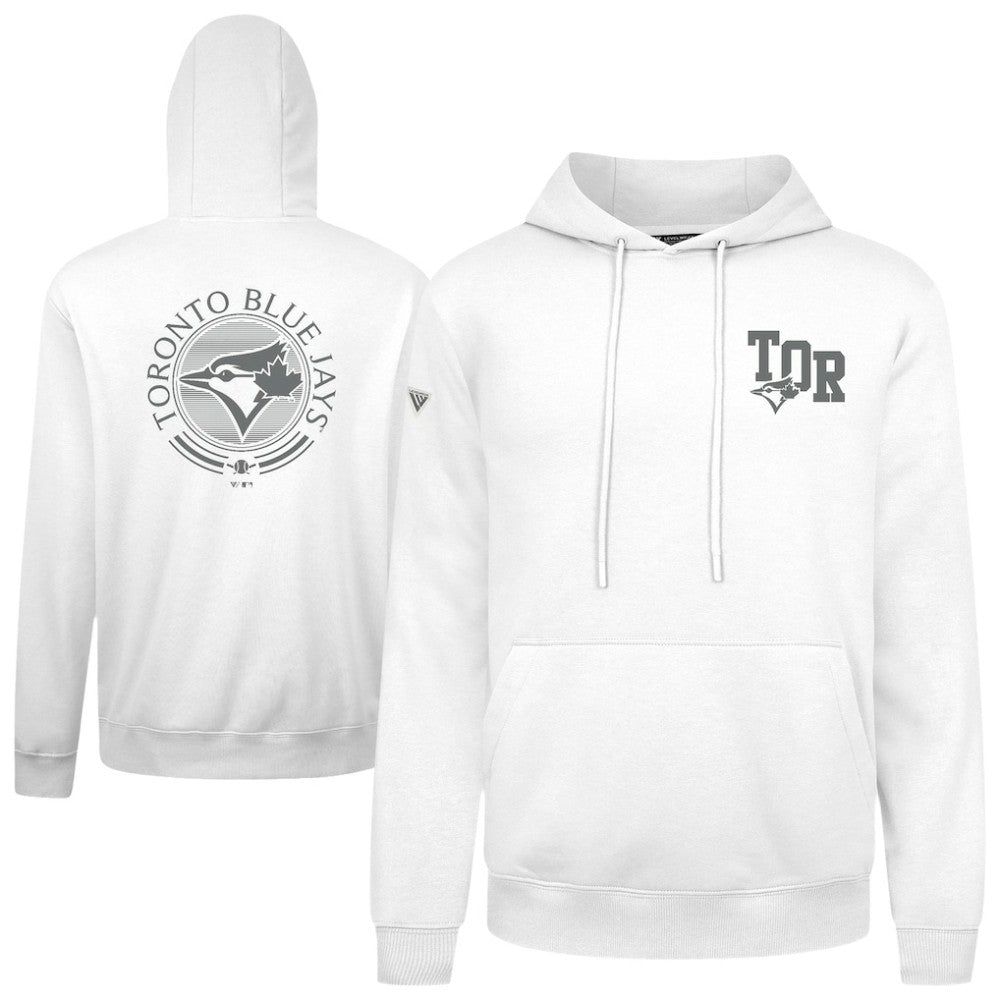 Toronto Blue Jays Levelwear Podium Grain Hoodie - White - MLB on Sale