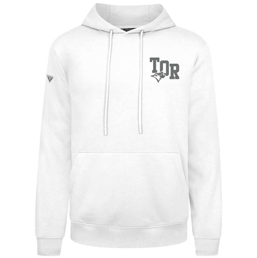 Toronto Blue Jays Levelwear Podium Grain Hoodie - White - MLB on Sale