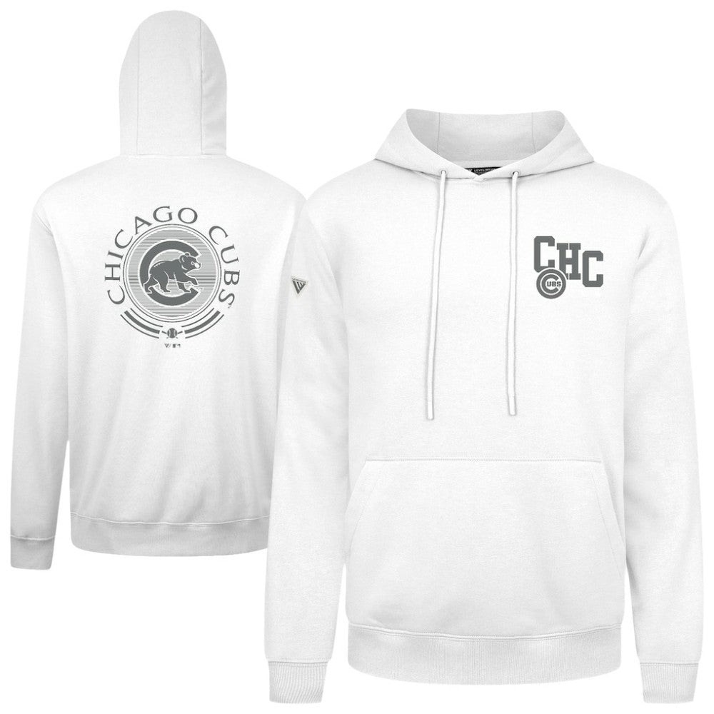 Chicago Cubs Levelwear Podium Grain Hoodie - White - MLB Online