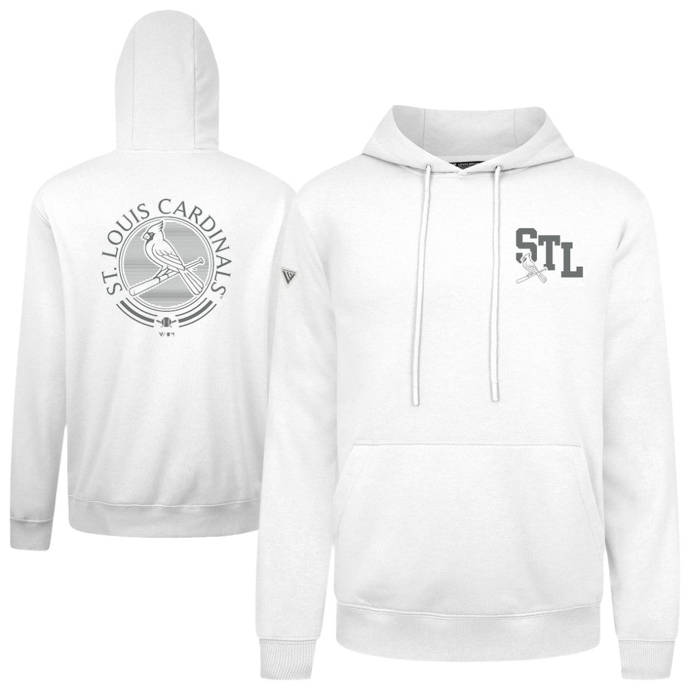 St. Louis Cardinals Levelwear Podium Grain Hoodie - White - MLB Sale