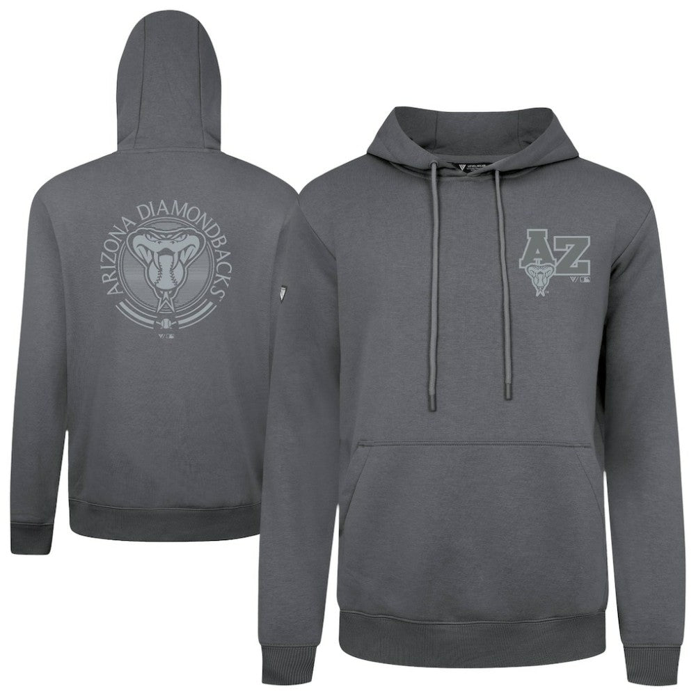 Arizona Diamondbacks Levelwear Podium Grain Hoodie - Gray - MLB Lifestyle