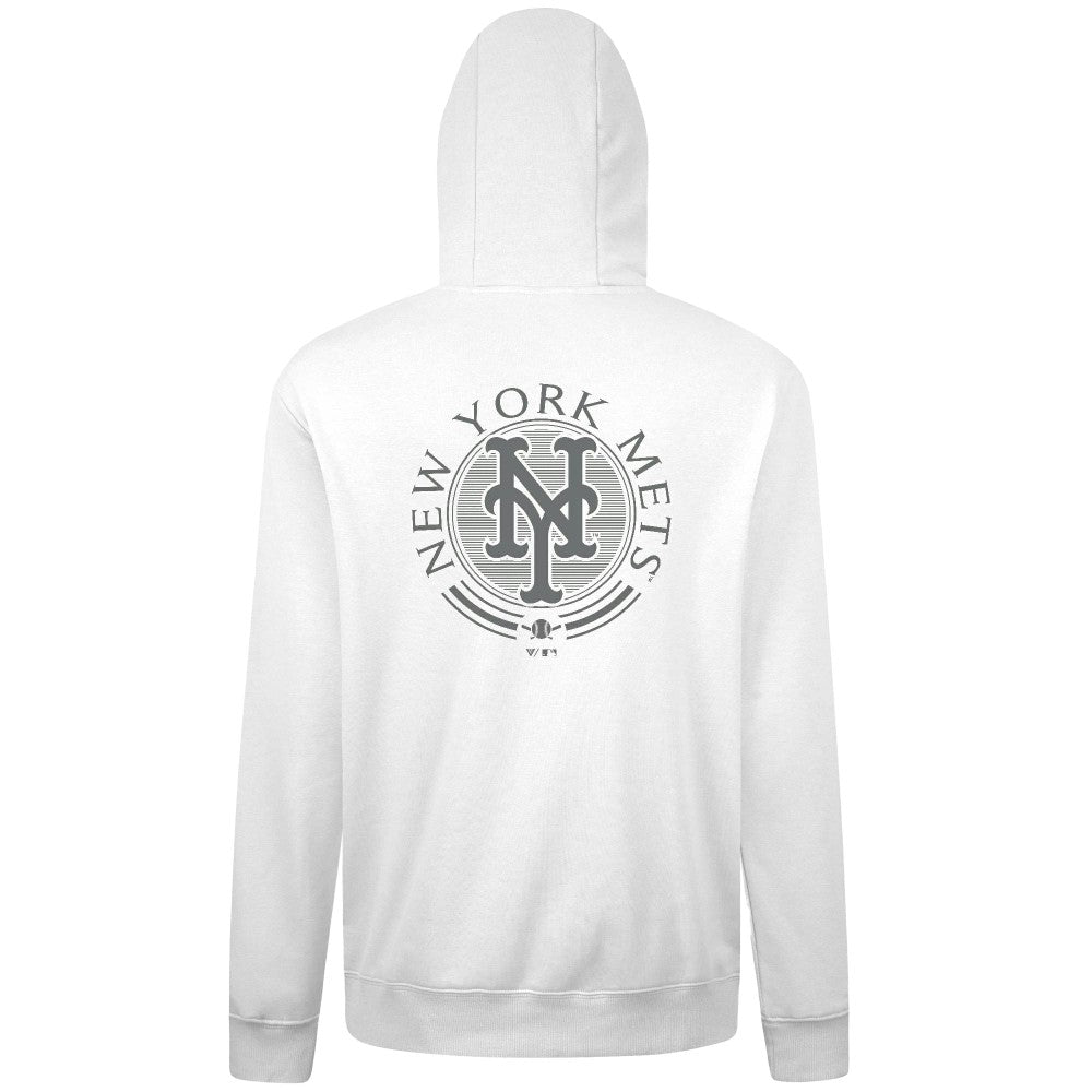 New York Mets Levelwear Podium Grain Hoodie - White - MLB Sale