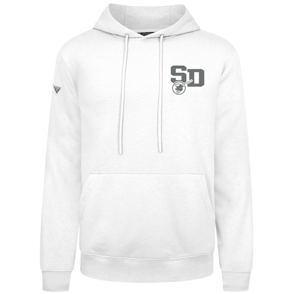 San Diego Padres Levelwear Podium Grain Hoodie - White - MLB Online