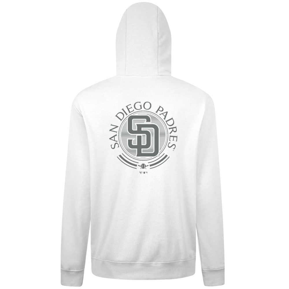 San Diego Padres Levelwear Podium Grain Hoodie - White - MLB Online