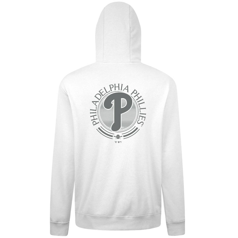 Philadelphia Phillies Levelwear Podium Grain Hoodie - White - MLB Lifestyle