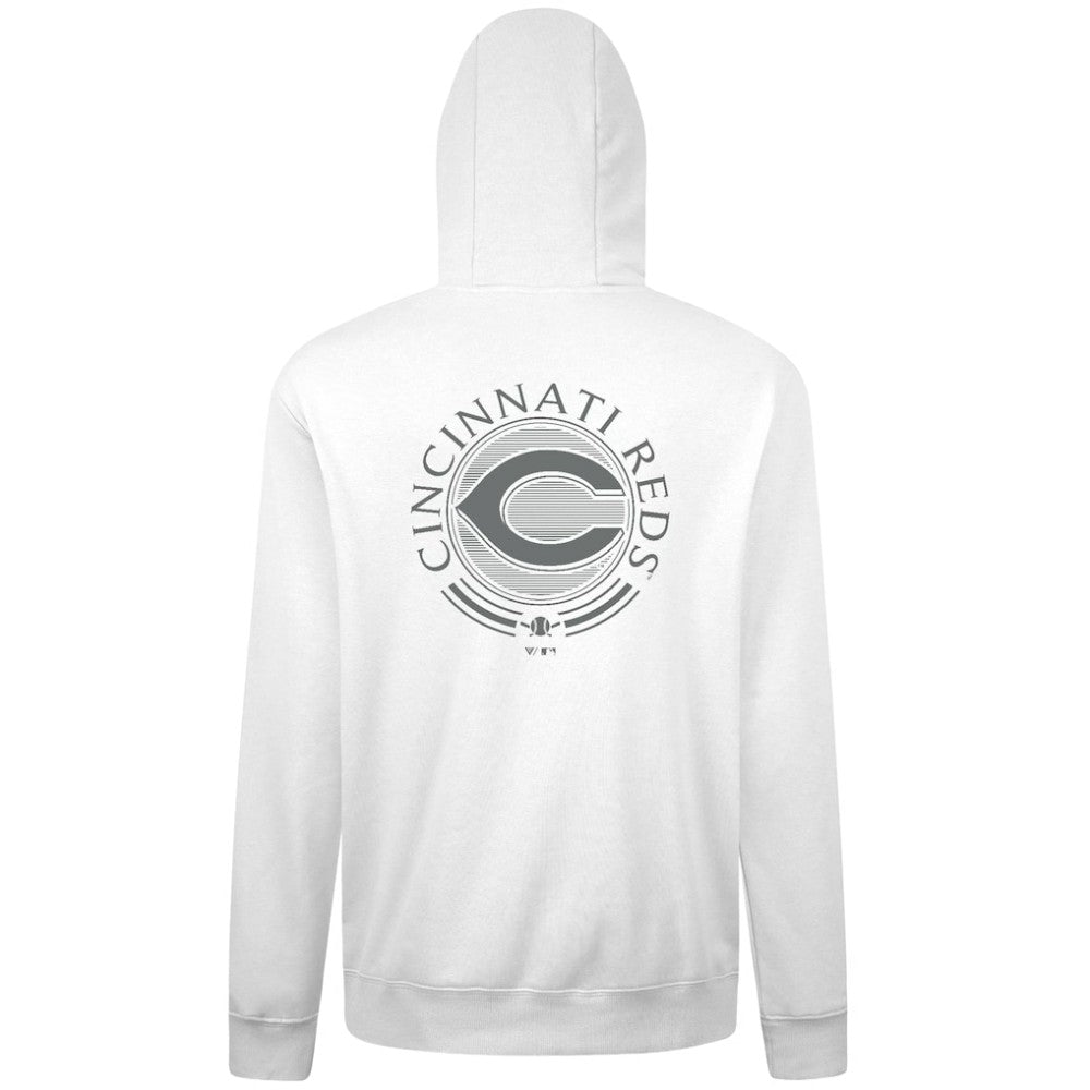 Cincinnati Reds Levelwear Podium Grain Hoodie - White - MLB on Sale