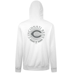 Cincinnati Reds Levelwear Podium Grain Hoodie - White - MLB on Sale